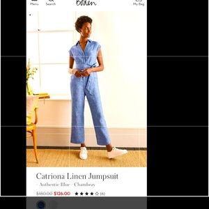 Start your spring/summer in this Boden classic! Light chambray linen- size 4!